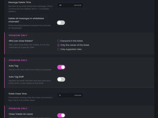 Discord Tickets - A free support bot with premium features